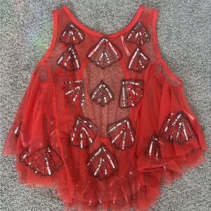 Sequin Embellished Sleeveless Top